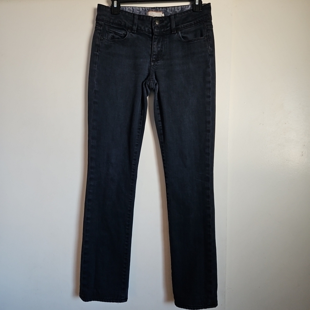 PAIGE Faded Black Slim Straight Leg Jeans Low-Rise Size 27